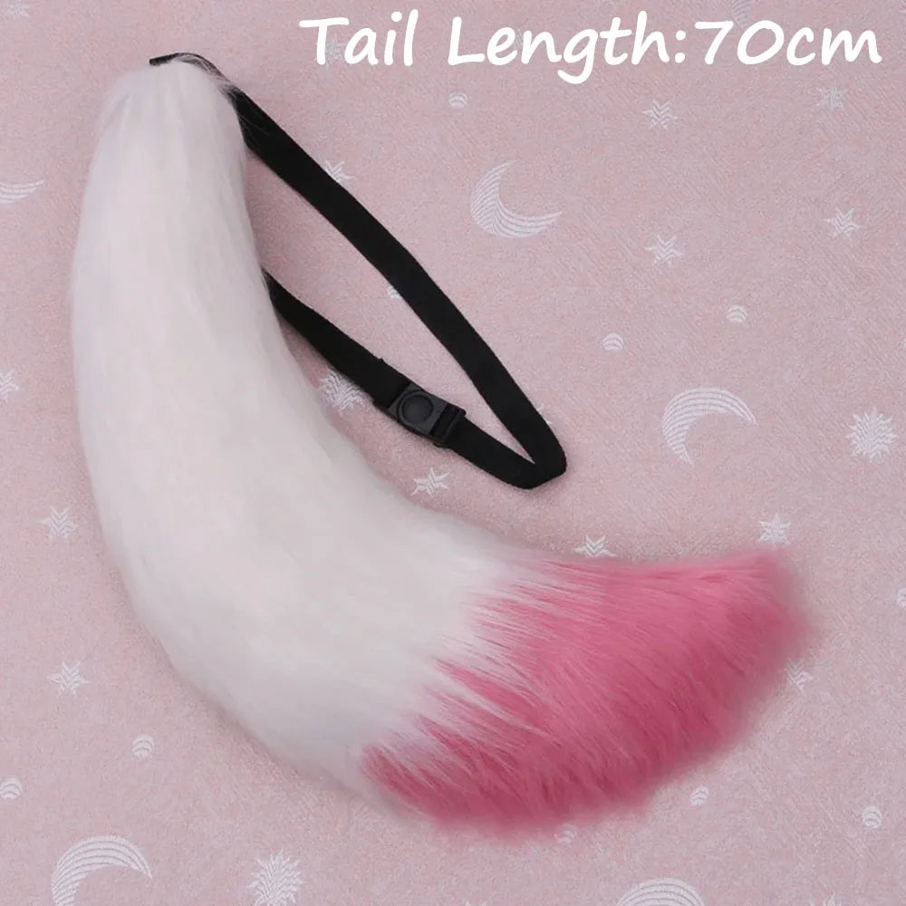 Anime COS Cat Fox Tails Plush Cosplay Costumes Big Tails Dog Furry Tail Role Play Party Performance Props Fursuit Tail