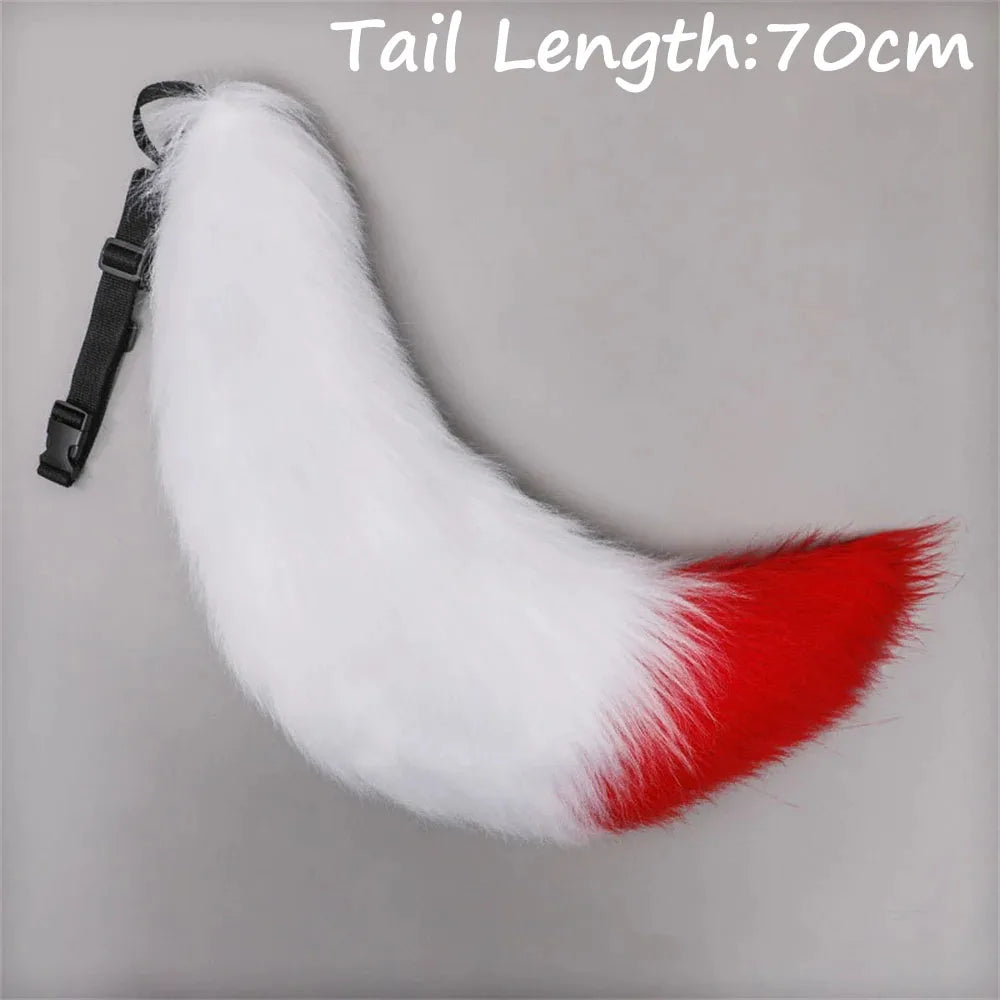 Anime COS Cat Fox Tails Plush Cosplay Costumes Big Tails Dog Furry Tail Role Play Party Performance Props Fursuit Tail