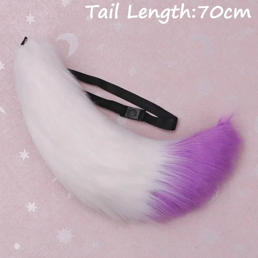 Anime COS Cat Fox Tails Plush Cosplay Costumes Big Tails Dog Furry Tail Role Play Party Performance Props Fursuit Tail