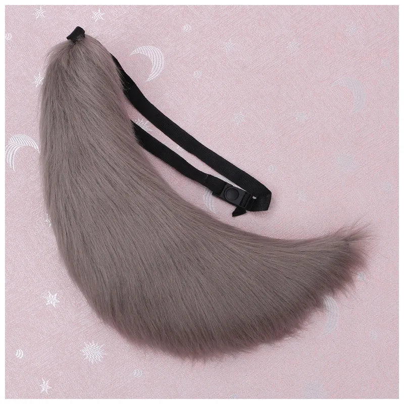 Anime COS Cat Fox Tails Plush Cosplay Costumes Big Tails Dog Furry Tail Role Play Party Performance Props Fursuit Tail