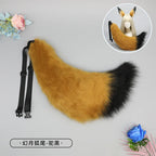 Anime COS Cat Fox Tails Plush Cosplay Costumes Big Tails Dog Furry Tail Role Play Party Performance Props Fursuit Tail