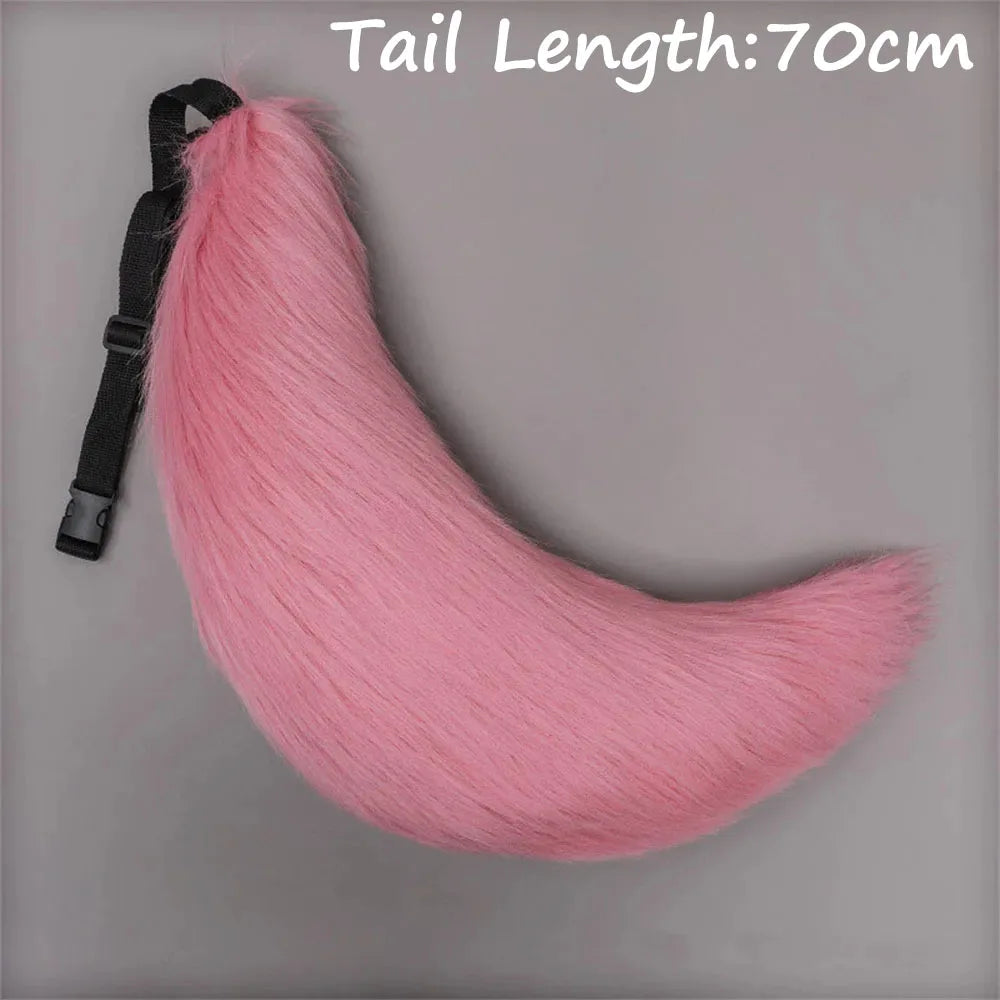 Anime COS Cat Fox Tails Plush Cosplay Costumes Big Tails Dog Furry Tail Role Play Party Performance Props Fursuit Tail