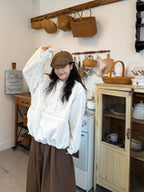 Japanese Vintage Polka Dot Hoodie & Pants Set - kawaii-inspired outfit in pastel colors - 56776954
