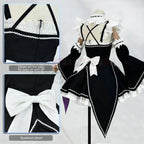 HOLOUN Zero Anime Rem Cosplay Costume Wig Lolita Maid Dress Black White Halloween Christmas