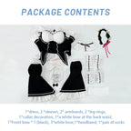 HOLOUN Zero Anime Rem Cosplay Costume Wig Lolita Maid Dress Black White Halloween Christmas