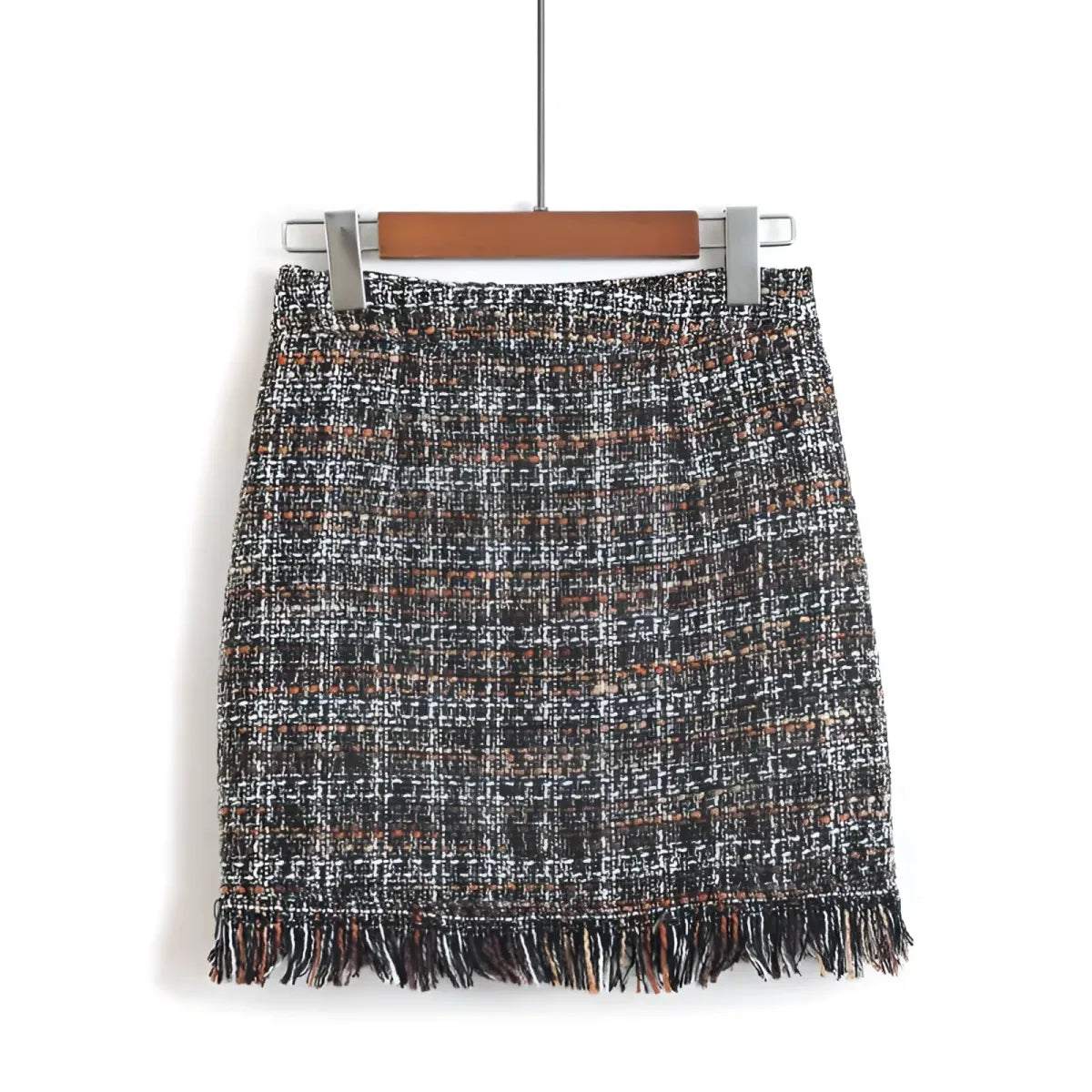 Wool Mini Skirt - High Waist A-Line Retro Style