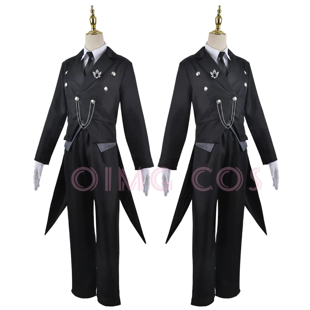 Sebastian Michaelis Cosplay Costume Black Butler Adult Carnival Uniform Wig Anime Halloween Party Costumes Masquerade