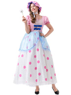 Toy Story Shepherdess Cosplay Costume Anime Character Shepherdess Long Dress Halloween Two-Dimensional Cosplay Costume