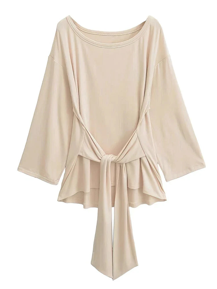 Off-Shoulder Oversized Long Sleeve Top - Off-Shoulder Long Sleeve Top