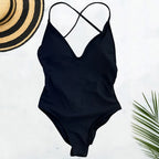 Solid One Piece Swimsuit Women Swimwear 2025 New Bikini Sexy Bodysuit Plus Size Bathing Suit Swimming Suit maillot de