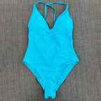 Solid One Piece Swimsuit Women Swimwear 2025 New Bikini Sexy Bodysuit Plus Size Bathing Suit Swimming Suit maillot de