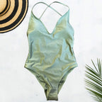 Solid One Piece Swimsuit Women Swimwear 2025 New Bikini Sexy Bodysuit Plus Size Bathing Suit Swimming Suit maillot de