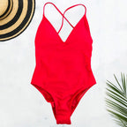Solid One Piece Swimsuit Women Swimwear 2025 New Bikini Sexy Bodysuit Plus Size Bathing Suit Swimming Suit maillot de
