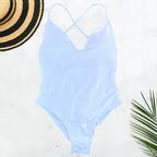 Solid One Piece Swimsuit Women Swimwear 2025 New Bikini Sexy Bodysuit Plus Size Bathing Suit Swimming Suit maillot de