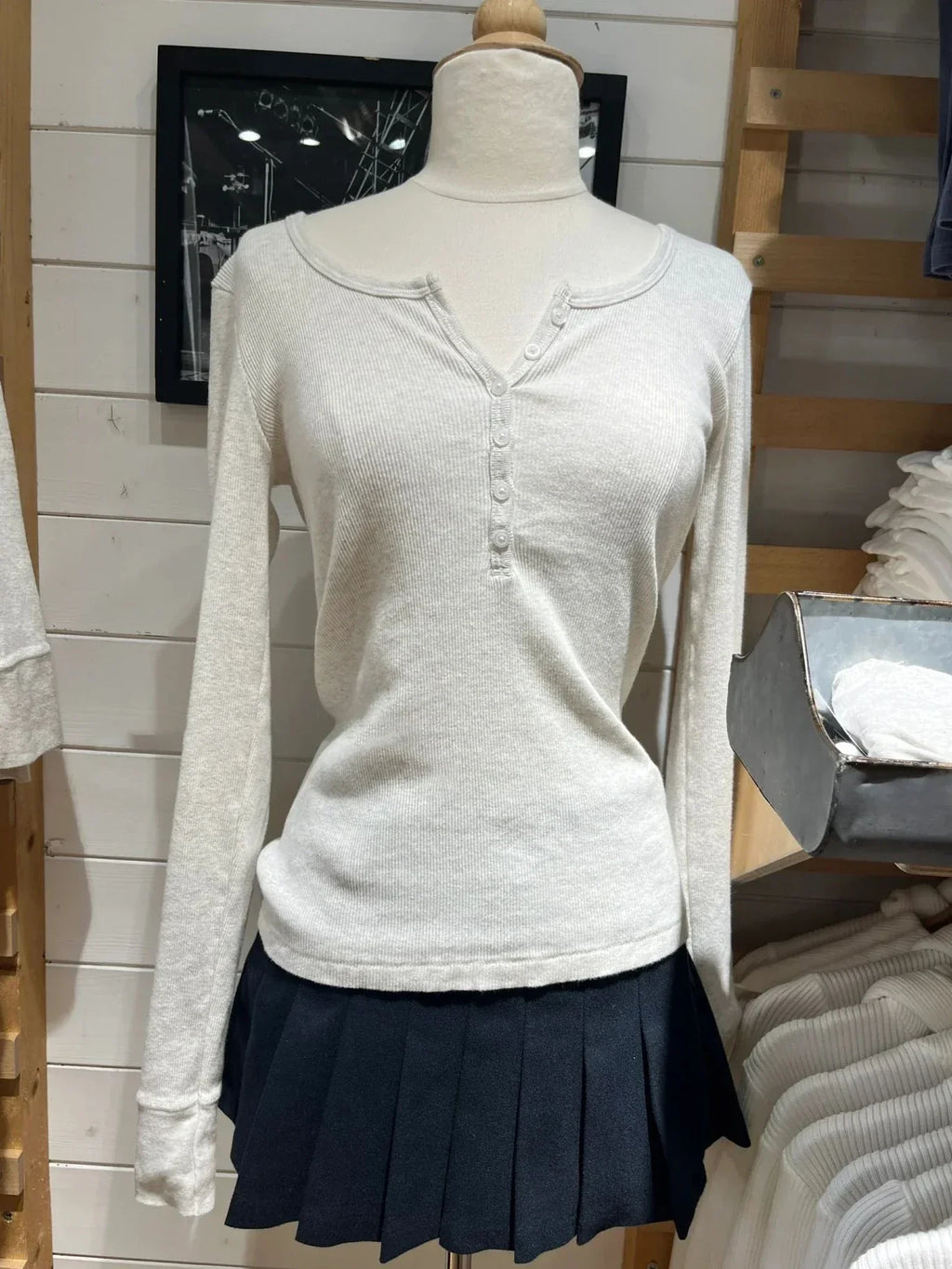 Six Buttons Ribbed Long Sleeve T-shirts Women Spring Round Neck Cotton Slim Tee Top Female Sweet Cute Pink Tshirt Y2k