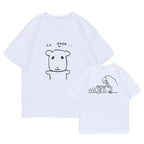 Women’s Cute Slim Round Neck T-shirt Funny Harajuku Graphic Short Sleeve Summer Casual Daily Commute Comfort Top