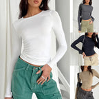 Slim Fit Long Sleeve T-Shirt Top - Long Sleeve T-Shirt