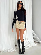 Slim Fit Long Sleeve T-Shirt Top - Long Sleeve T-Shirt