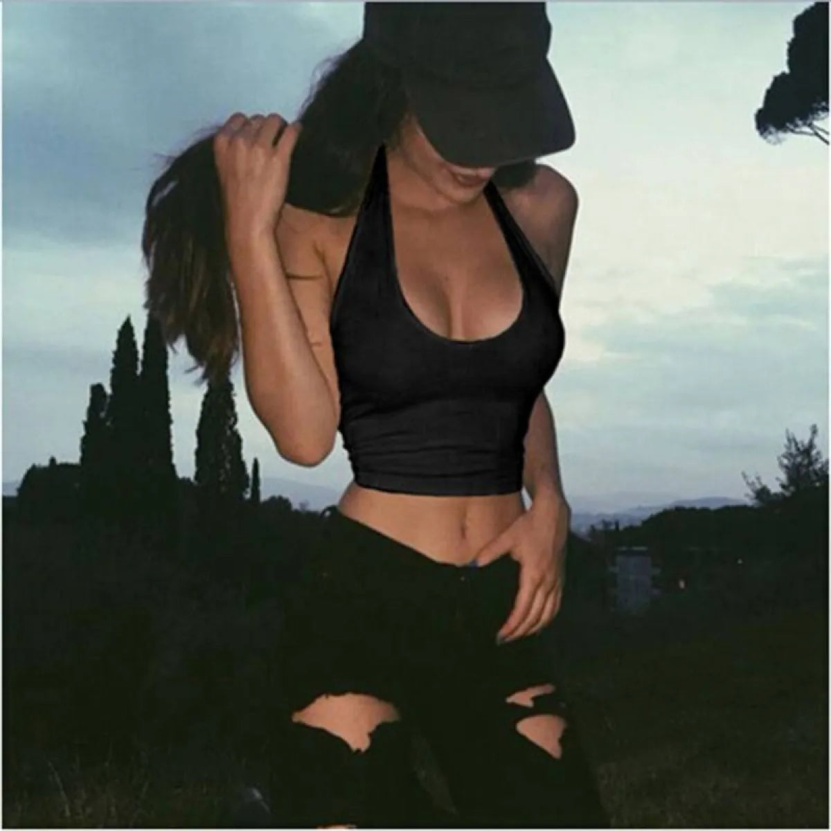 Sleeveless Slim Fit Crop Top