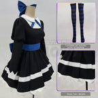 HOLOUN Stocking Panty Anime Stocking Anarchy Cosplay Costume Wig Dress Stockings Bowknot Cos Convention