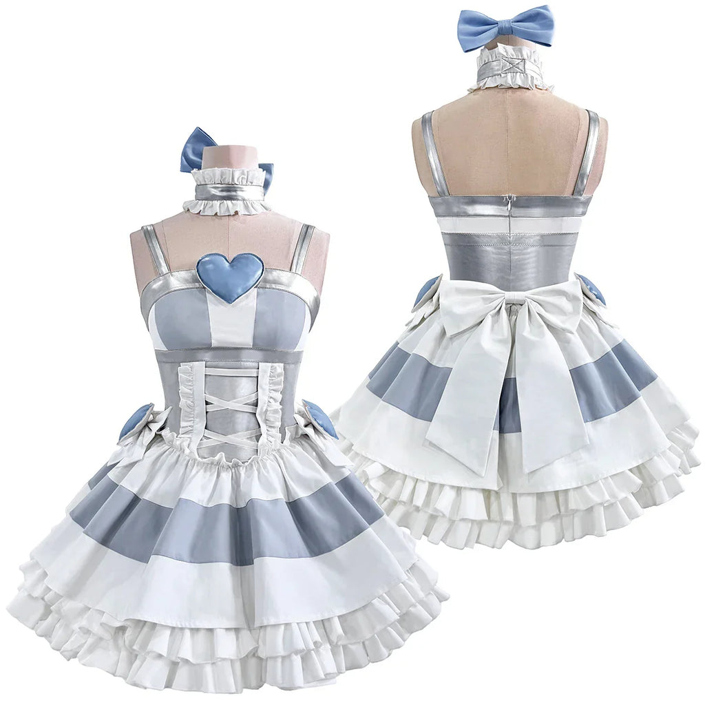 HOLOUN Stocking Panty Anime Stocking Anarchy Cosplay Costume Wig Dress Stockings Bowknot Cos Convention - Costume Pink