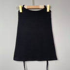 South Korea Dongdaemun New Shine Figure ~ Sexy Feminine Neck Bag Hip Outer Strap Skirt Korean Style - Black / Free size