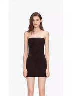 Strapless dress Base Long Dress Chest Wrapping Strapless Inner Wear Women’s Anti-glare Hot Girl Outer Wear Sexy Hip