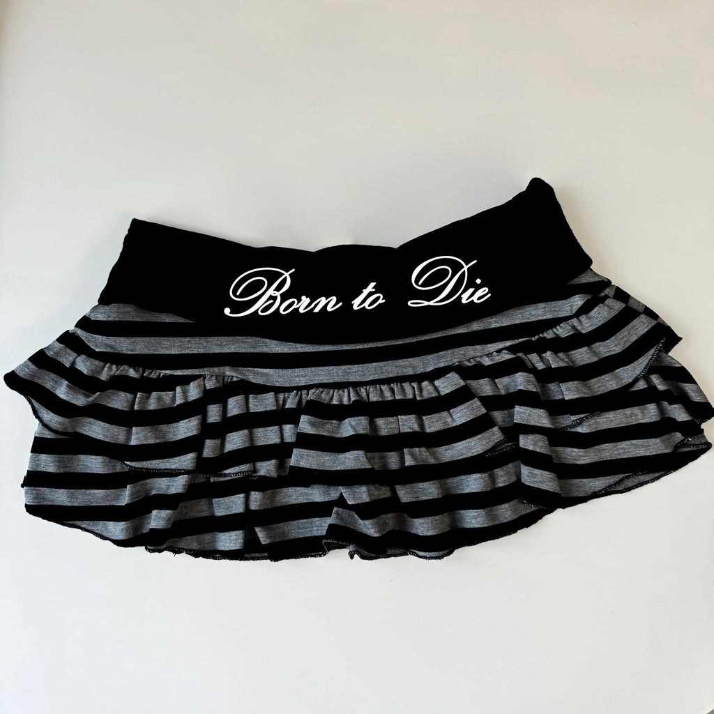 Cute sweet millennium Spice Girls lace mini skirt Trendy elegant Vintage Harajuku skirt subculture fashionable female