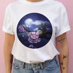 Summer men and women short-sleeved Studio Ghibli Totoro T-shirt Harajuku Kawaii Totoro Ghibli comfortable casual
