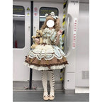 Mint Chocolate Princess Lolita Set - kawaii-inspired outfit in pastel colors - 26447374