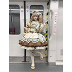 Mint Chocolate Princess Lolita Set - kawaii-inspired outfit in pastel colors - 86925632
