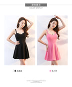 Sweetheart Flare Mini Dress - kawaii-inspired outfit in pastel colors - 1477367