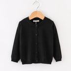 Autumn Girls Clothes Baby Casual Cardigan Solid Open Stitch Boys Soft Coats Children Sweaters Toddler Knit Jackets Full