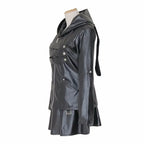 Anime Tokyo Ghoul Touka Kirishima Cosplay Costume Full Set Uniform PU Leather Black Dress Hoodie Women Halloween