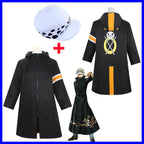 Anime Piece Pirate Trafalgar D. Water Law Cosplay Costume Black Cloak Hat Pant Long Windbreaker Jacket Party Carnival