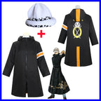 Anime Piece Pirate Trafalgar D. Water Law Cosplay Costume Black Cloak Hat Pant Long Windbreaker Jacket Party Carnival