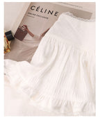Pink Knit Top & Lace Trim Skirt Set - kawaii-inspired outfit in pastel colors - 39285963