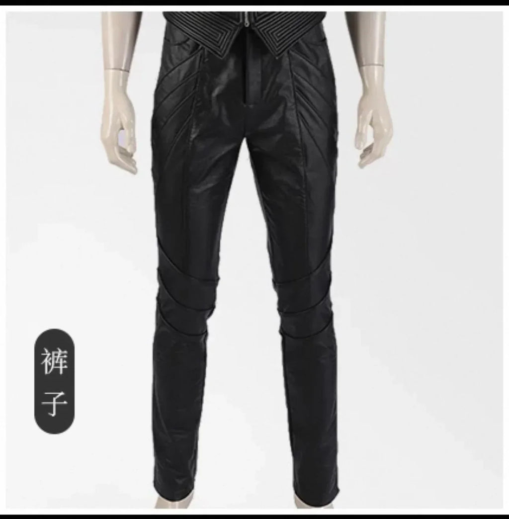 Hot Game DMC5 Cosplay Vergil Costume Nelo Complete Outfit with Boots Halloween Carnival Men Suit Jacket Vest Custom