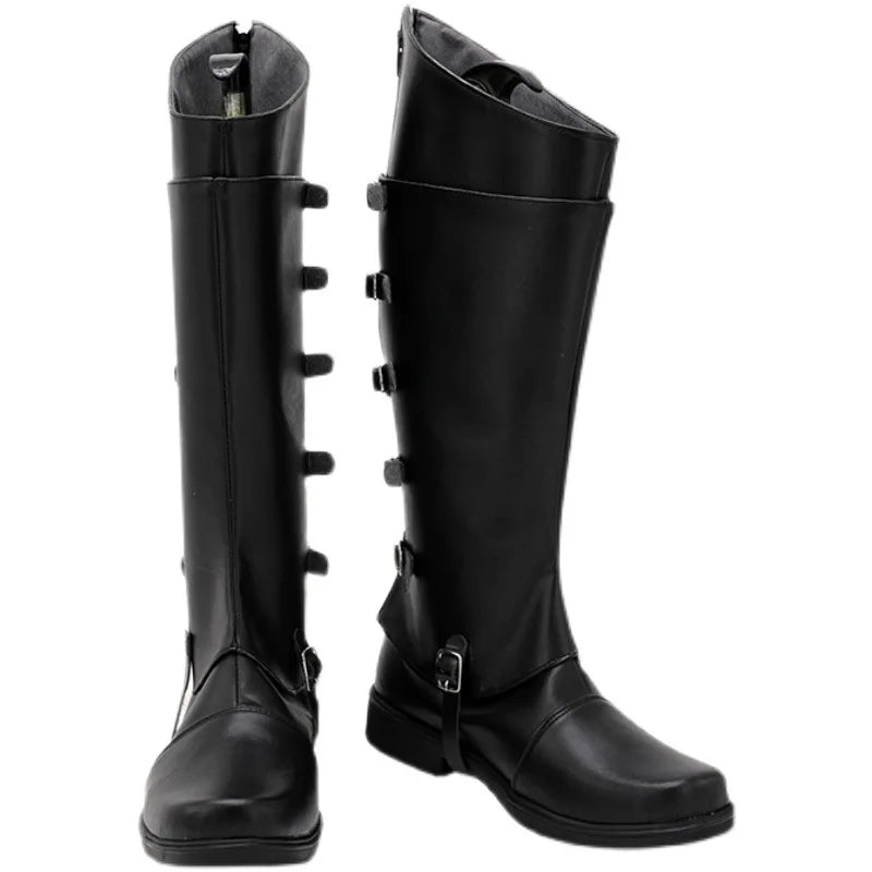 Hot Game DMC5 Cosplay Vergil Costume Nelo Complete Outfit with Boots Halloween Carnival Men Suit Jacket Vest Custom