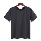 Women's Loose Fit Basic Tee Short Sleeve Crew Neck T-Shirt