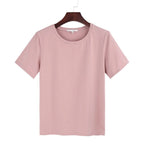 Women's Loose Fit Basic Tee Short Sleeve Crew Neck T-Shirt
