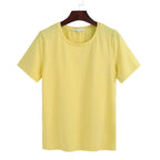 Women's Loose Fit Basic Tee Short Sleeve Crew Neck T-Shirt