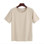 Women's Loose Fit Basic Tee Short Sleeve Crew Neck T-Shirt