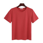 Women's Loose Fit Basic Tee Short Sleeve Crew Neck T-Shirt
