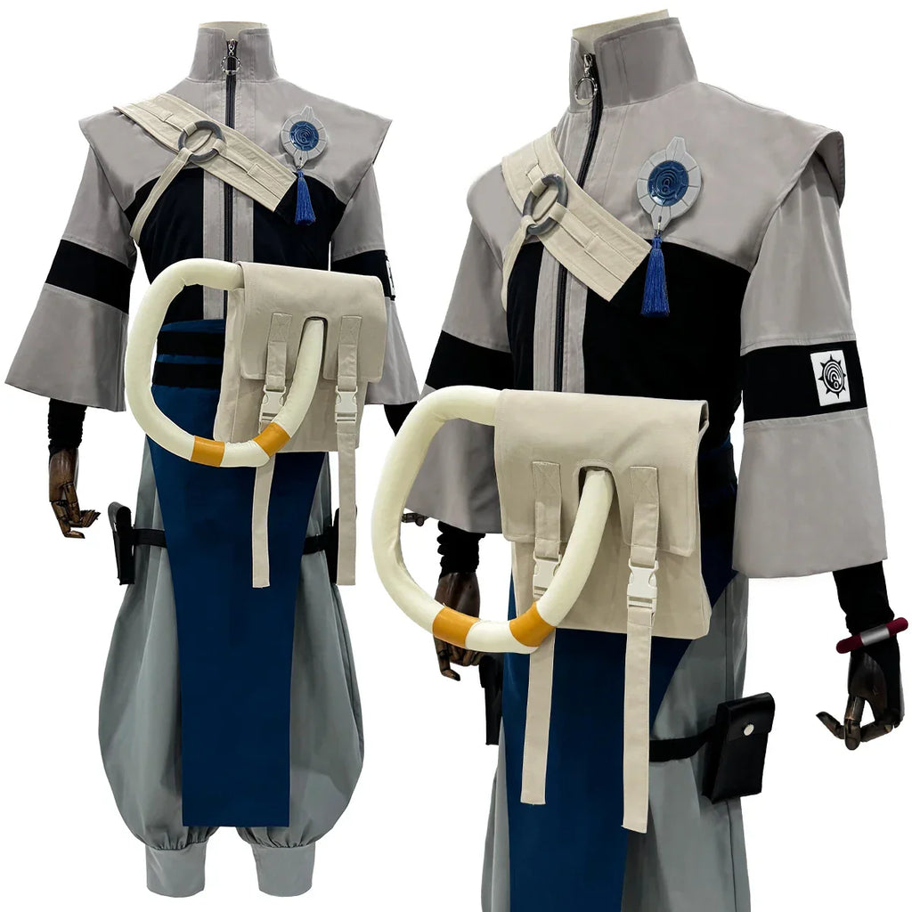 HOLOUN Gachiakuta Anime Zanka Cosplay Costume Convention Halloween Christmas Embroidery Jacket Pants Bag