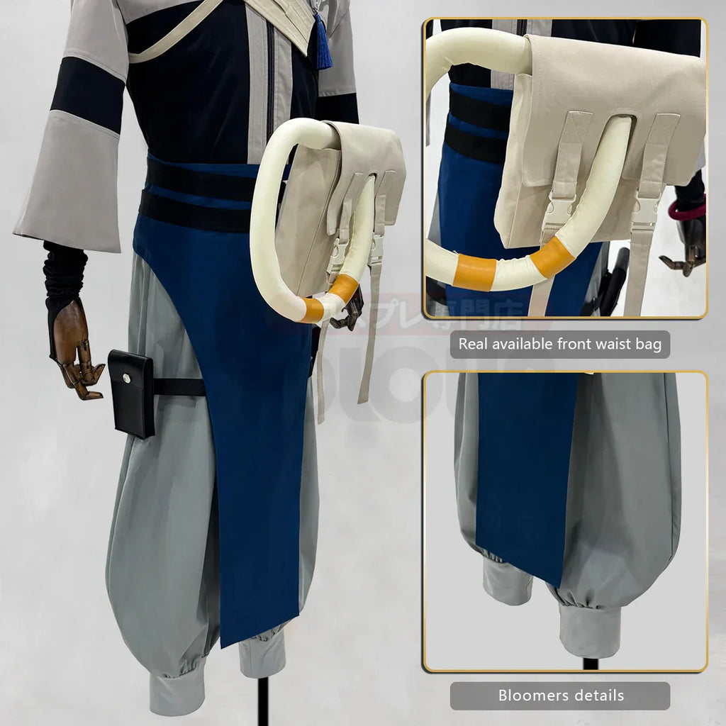 HOLOUN Gachiakuta Anime Zanka Cosplay Costume Convention Halloween Christmas Embroidery Jacket Pants Bag