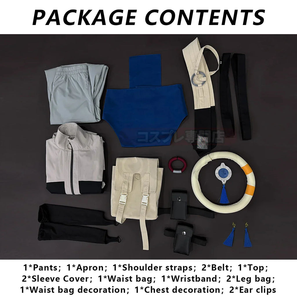 HOLOUN Gachiakuta Anime Zanka Cosplay Costume Convention Halloween Christmas Embroidery Jacket Pants Bag