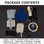 HOLOUN Gachiakuta Anime Zanka Cosplay Costume Convention Halloween Christmas Embroidery Jacket Pants Bag