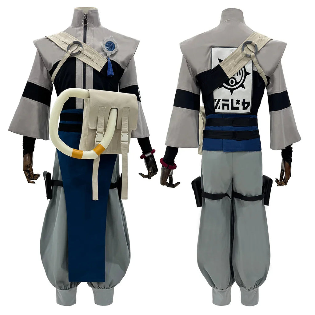 HOLOUN Gachiakuta Anime Zanka Cosplay Costume Convention Halloween Christmas Embroidery Jacket Pants Bag - Costume only